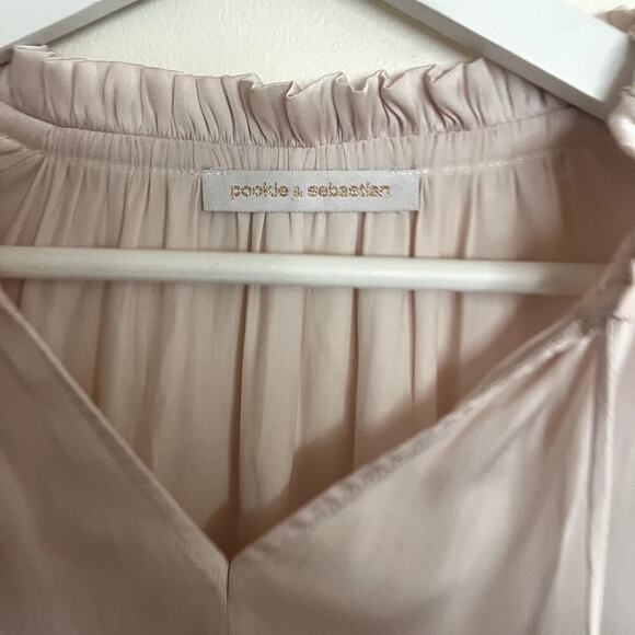 Pookie & Sebastian Silky Cream Top Women’s M Lace Layering Edwardian Regal - Picture 4 of 8